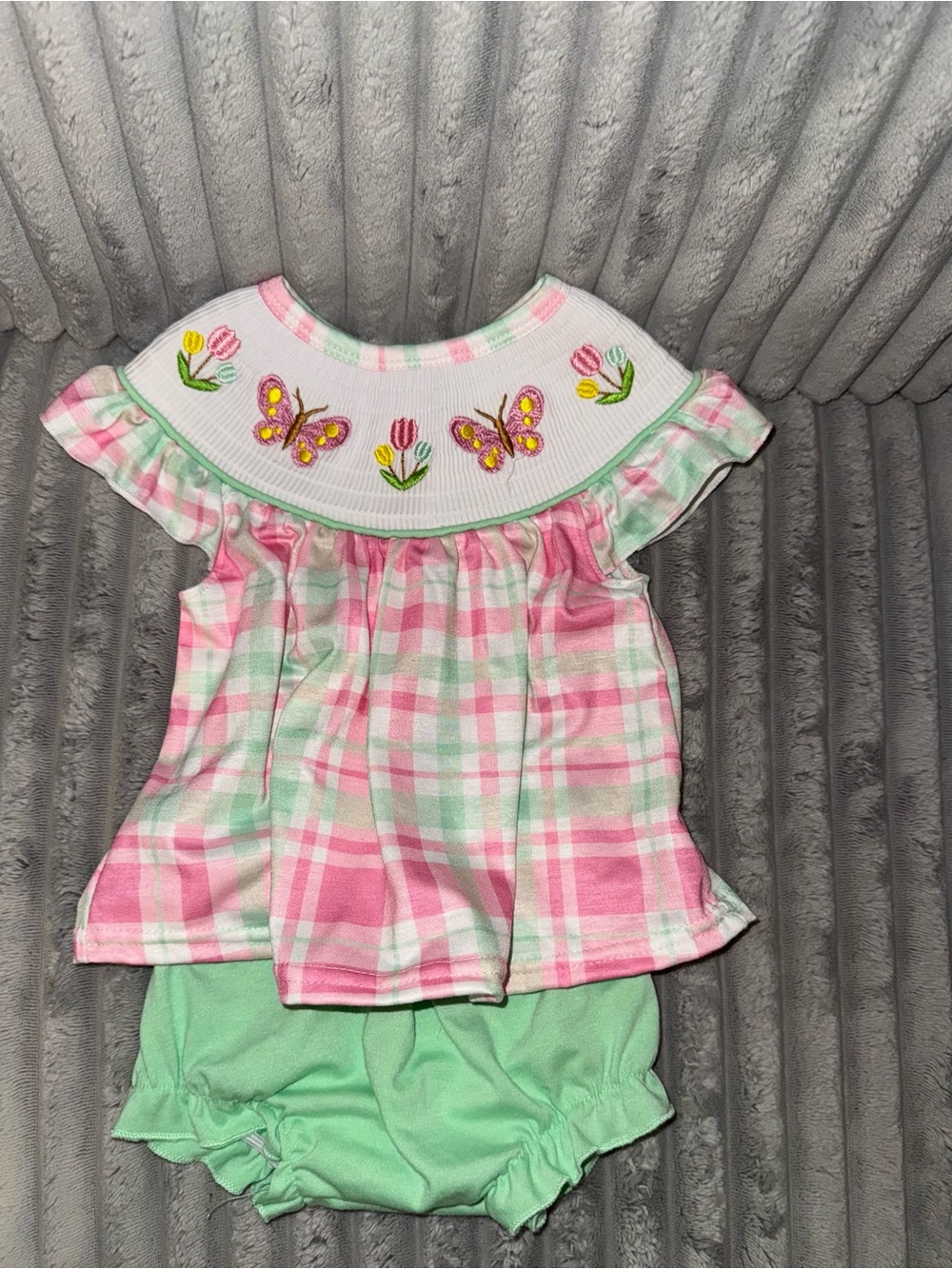 Abby & Evie Smocked Set